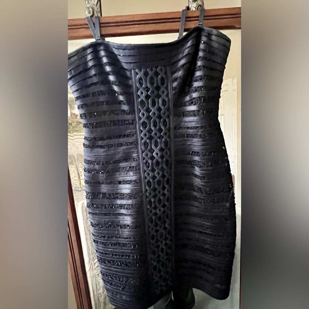 BCBG MaxAzria Elegant Navy Dress
